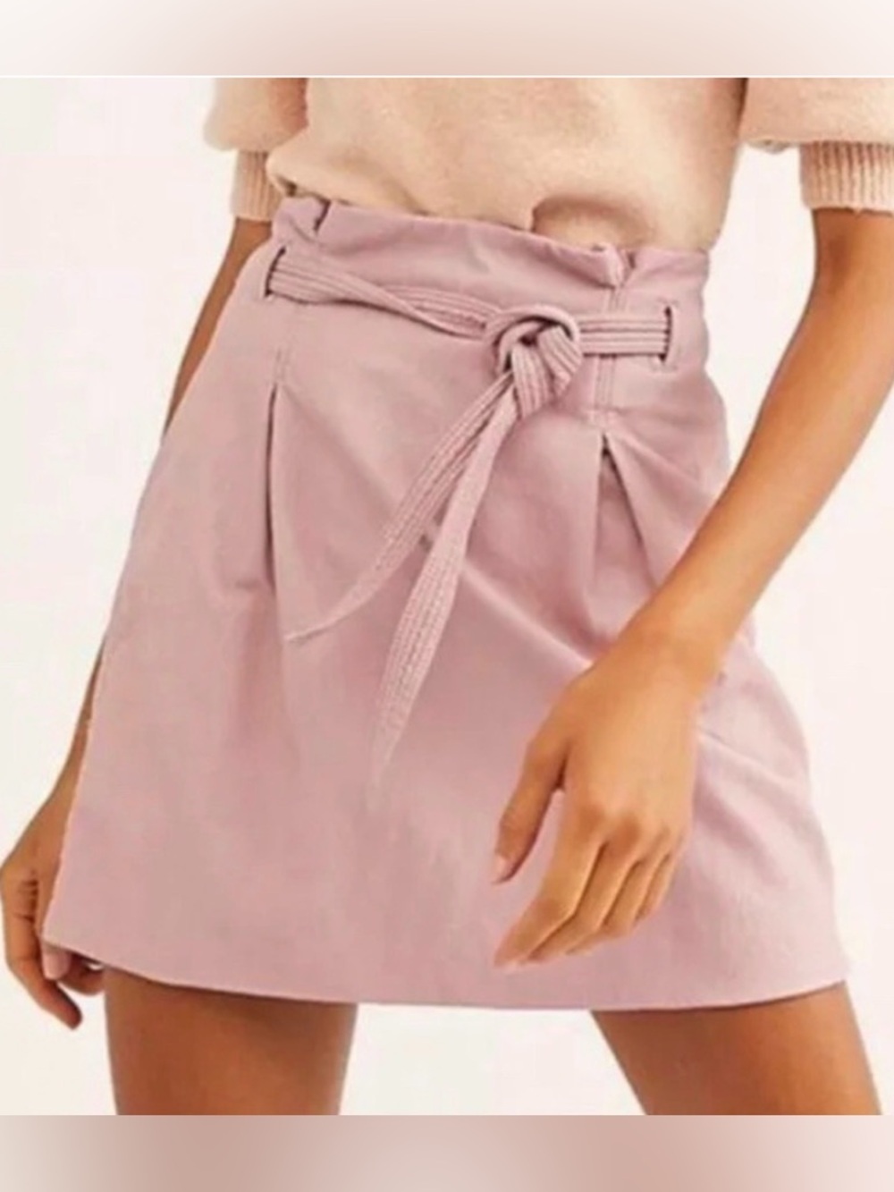 Free People New With Tags Mauve Paperbag skirt size 4